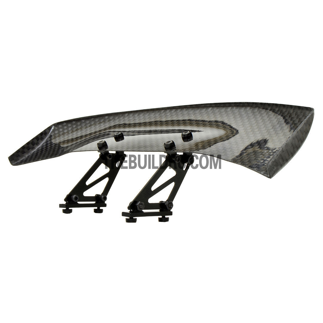 1/10 RC Racing Car 185x45mm Carbon Fiber GT Wing Rear Spoiler with Adjustable Stand B & Tool