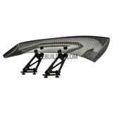 1/10 RC Racing Car 185x45mm Carbon Fiber GT Wing Rear Spoiler with Adjustable Stand B & Tool