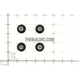 [dicountinue]1/10 RC Car 4mm Alloy Anti-Loose Wheel Rim Lock Nut 4pcs - Black