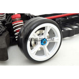 1/10 RC Car 4mm Alloy Anti-Loose Wheel Rim Lock Nut 4pcs - Light Blue