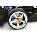 1/10 RC Car 4mm Alloy Anti-Loose Wheel Rim Lock Nut 4pcs - Gold