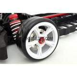 1/10 RC Car 4mm Alloy Anti-Loose Wheel Rim Lock Nut 4pcs - Red