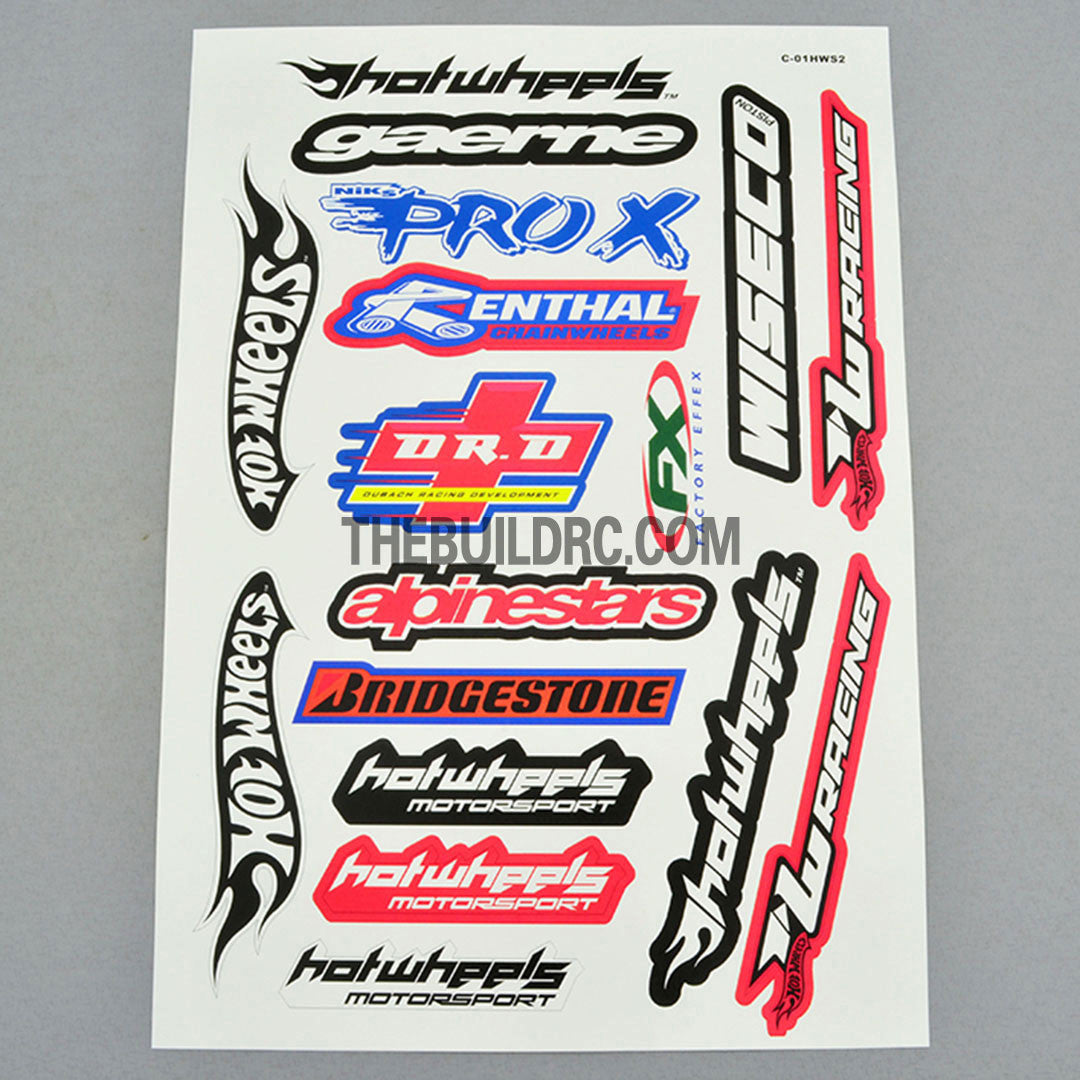 HOTWHEELS MOTORSPORT AQ Dispersible Thin Film Color Decal