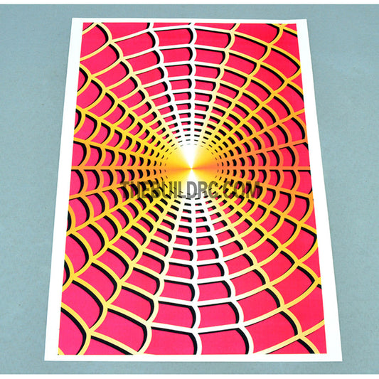 Spider Web AQ Dispersible Thin Film Color Decal - Yellow
