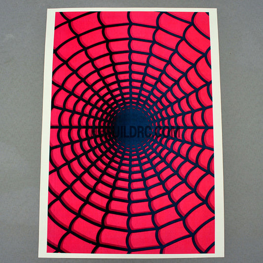 Spider Web AQ Dispersible Thin Film Color Decal - Black