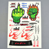 Love Fist SiGi GT AQ Dispersible Thin Film Color Decal