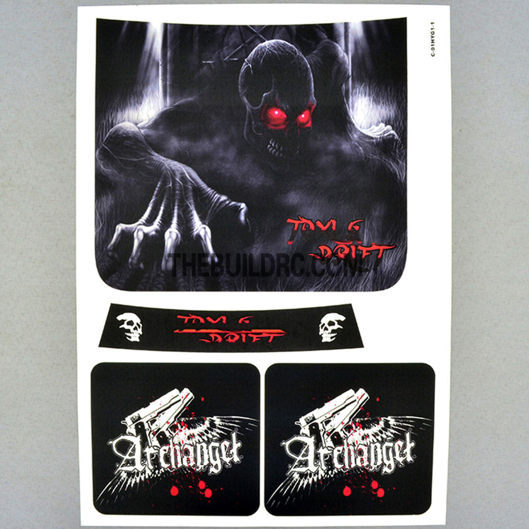 TOMEI The Engine Specialist X-Ray x Toxic Drift AQ Dispersible Thin Film Color Decal