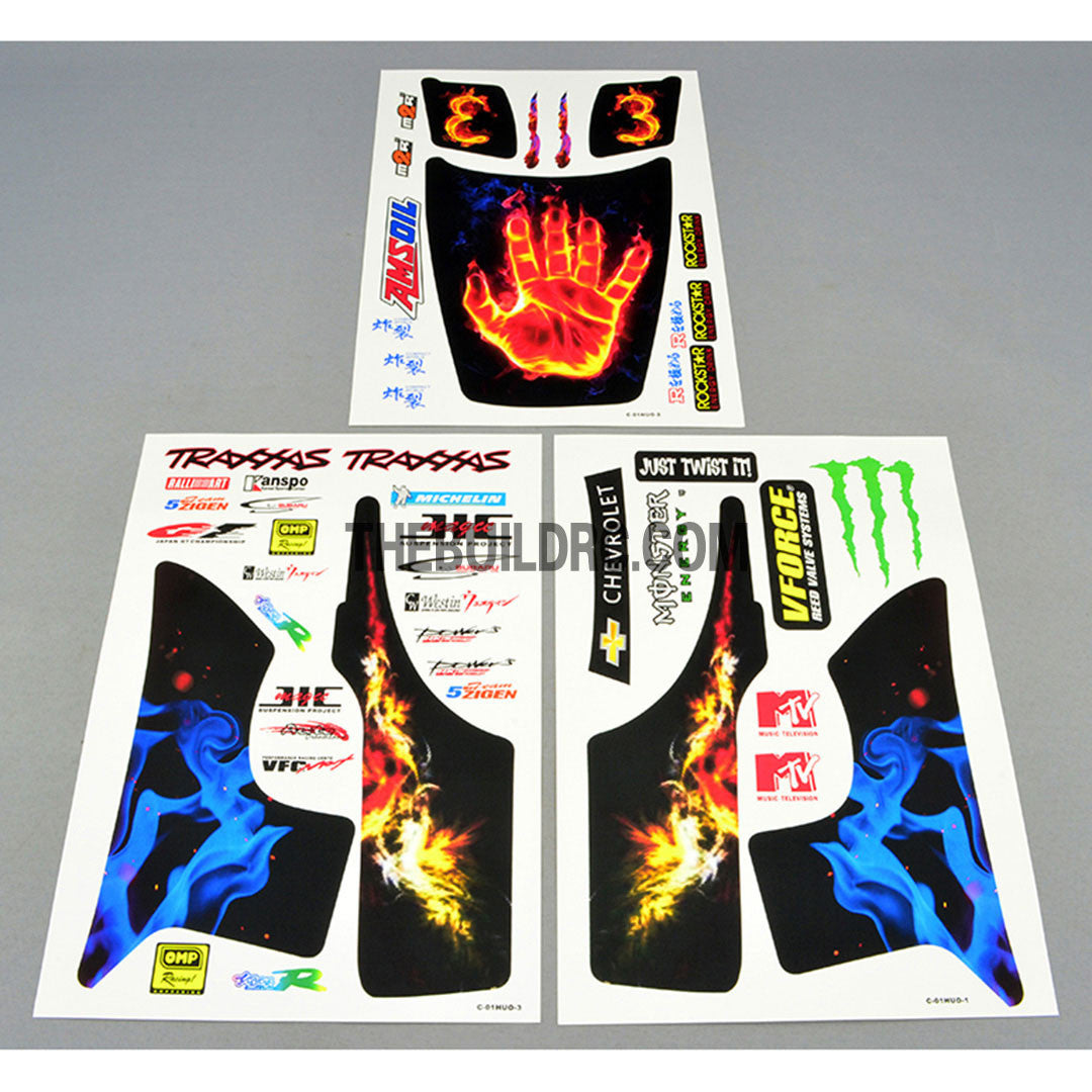 CHEVROLET x Palm In Fire x TRAXXAS x MICHELIN AQ Dispersible Thin Film Color Decal