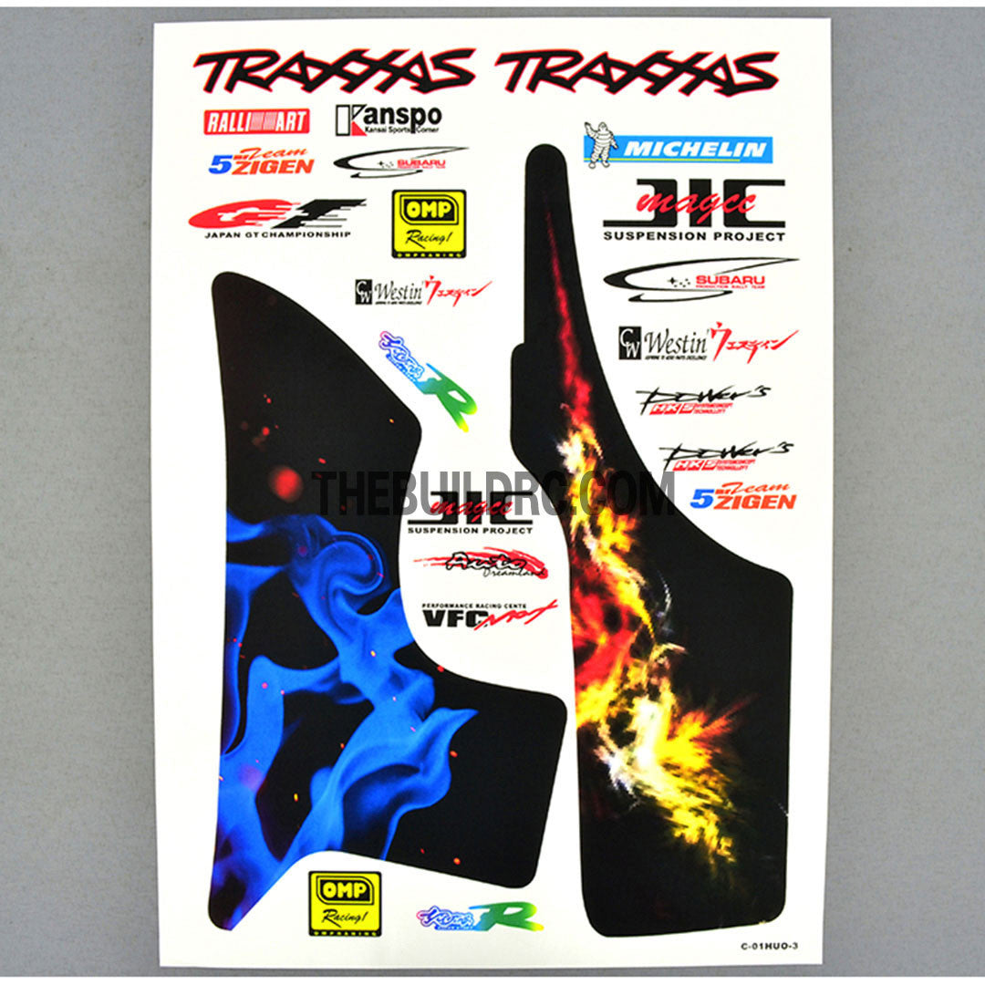 CHEVROLET x Palm In Fire x TRAXXAS x MICHELIN AQ Dispersible Thin Film Color Decal
