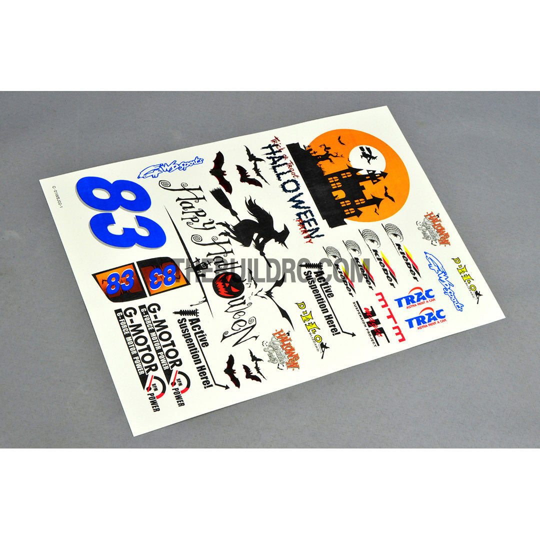 Halloween Party x Pumpkin x Spider AQ Dispersible Thin Film Color Decal