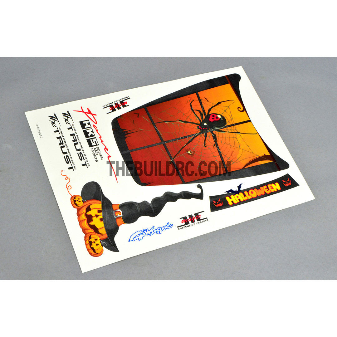 Halloween Party x Pumpkin x Spider AQ Dispersible Thin Film Color Decal