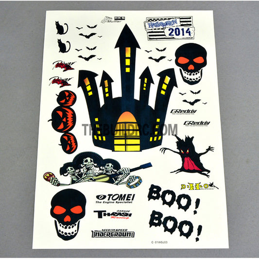 Halloween Ghost Party AQ Dispersible Thin Film Color Decal