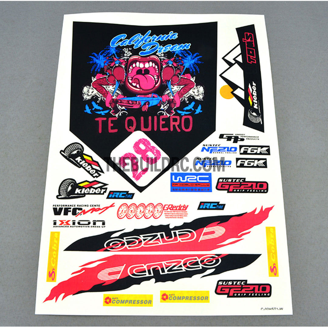 FGK x Tom's x Kleber x iRC Tire AQ Dispersible Thin Film Color Decal