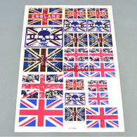 United Kingdom Flags AQ Dispersible Thin Film Color Decal