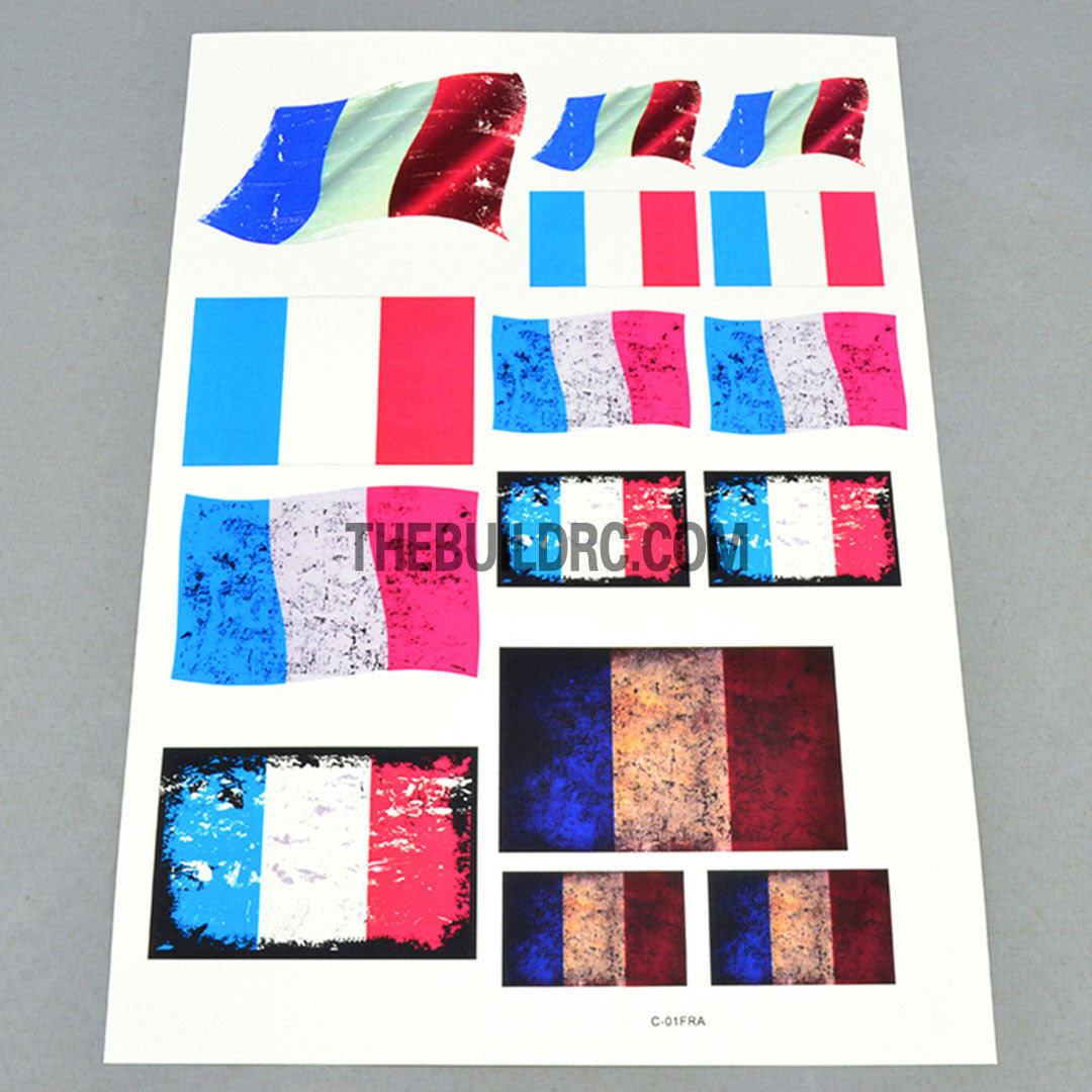 France Flags AQ Dispersible Thin Film Color Decal