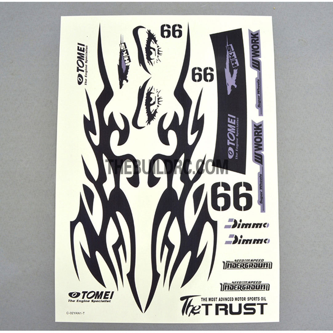 TOMEI  x DIMMO x TRUST AQ Dispersible Thin Film Color Decal