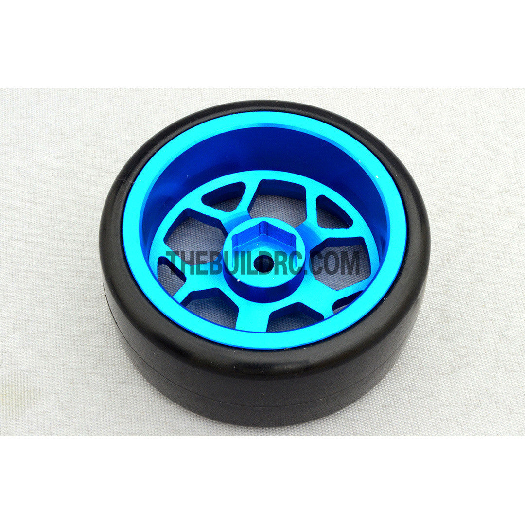 1/10 RC Car 5 Spoke 3mm Offset DRIFT Alloy Wheel with HPI OEM T-DRIFT SLICK DRIFT Tyres / Tires 4pcs