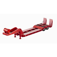 1/14 Tractor Truck CNC Machined Aluminum Engineering Trailer - Red
